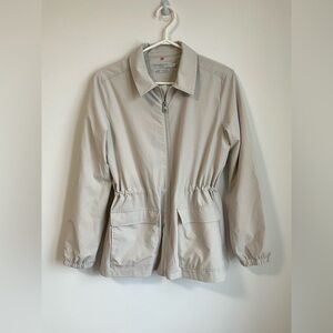 Simons Contemporaine Lightweight Drawstring Utility Fall Zipper Jacket